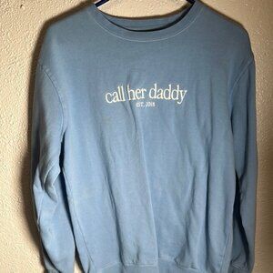 Call Her Daddy Light Blue Sweater